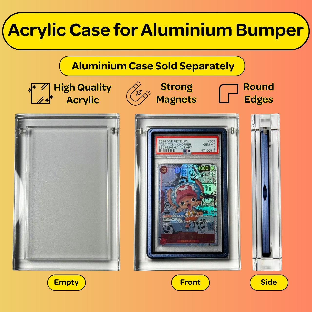 Acrylic Box for Aluminium PSA Slab Case