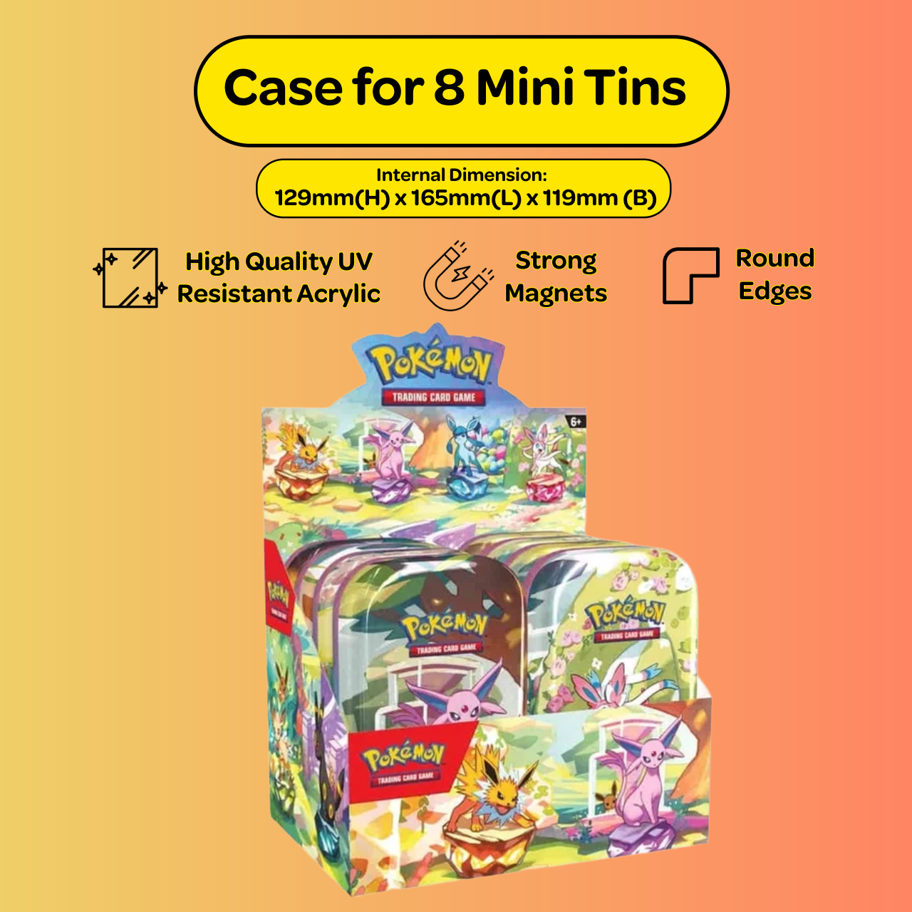 Pokémon Case for 8 Mini Tins