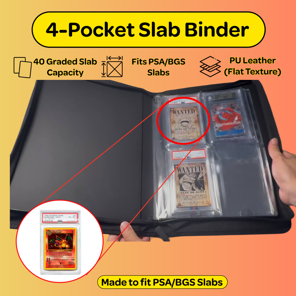 4-Pocket Graded Slab Binder (Flat Texture)