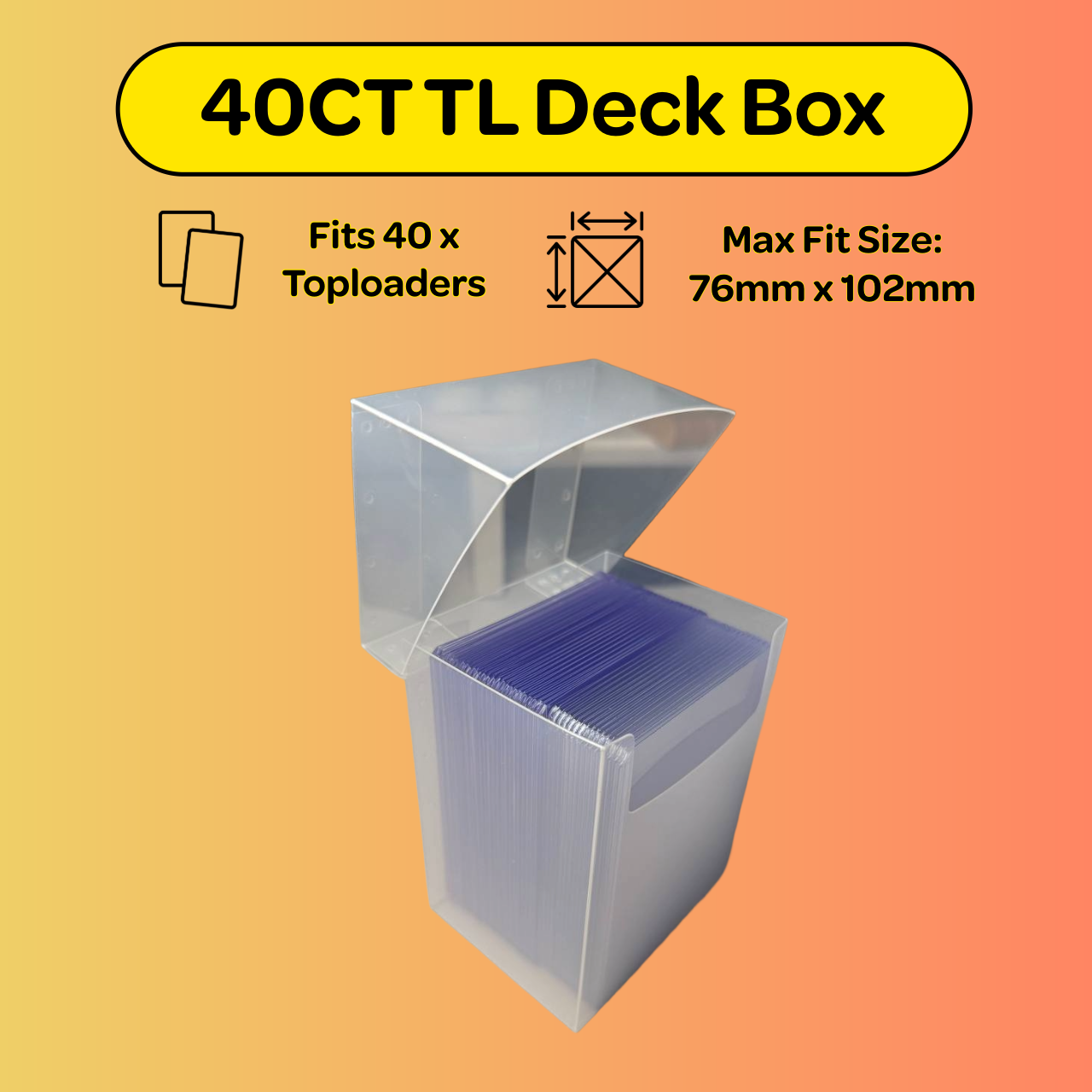 40CT Toploader Deck Box