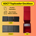 60CT PU Toploader Deckbox (Top-Load) (Red)