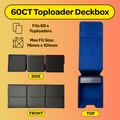 60CT PU Toploader Deckbox (Top-Load) (Blue)