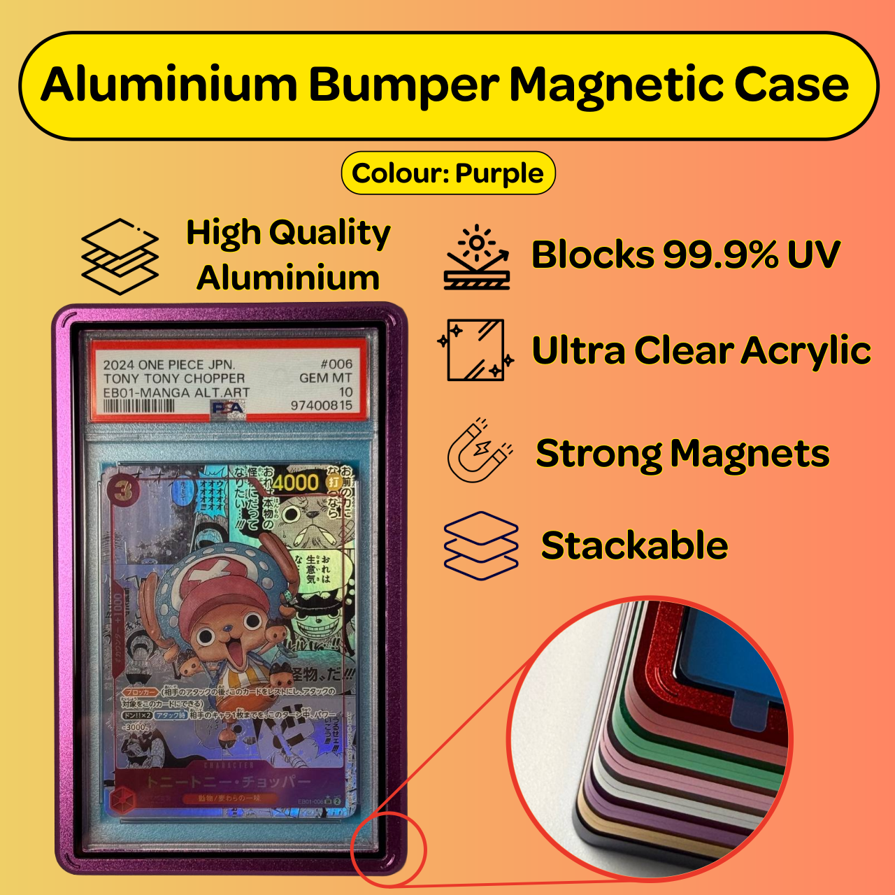 Aluminium Bumper Magnetic Case