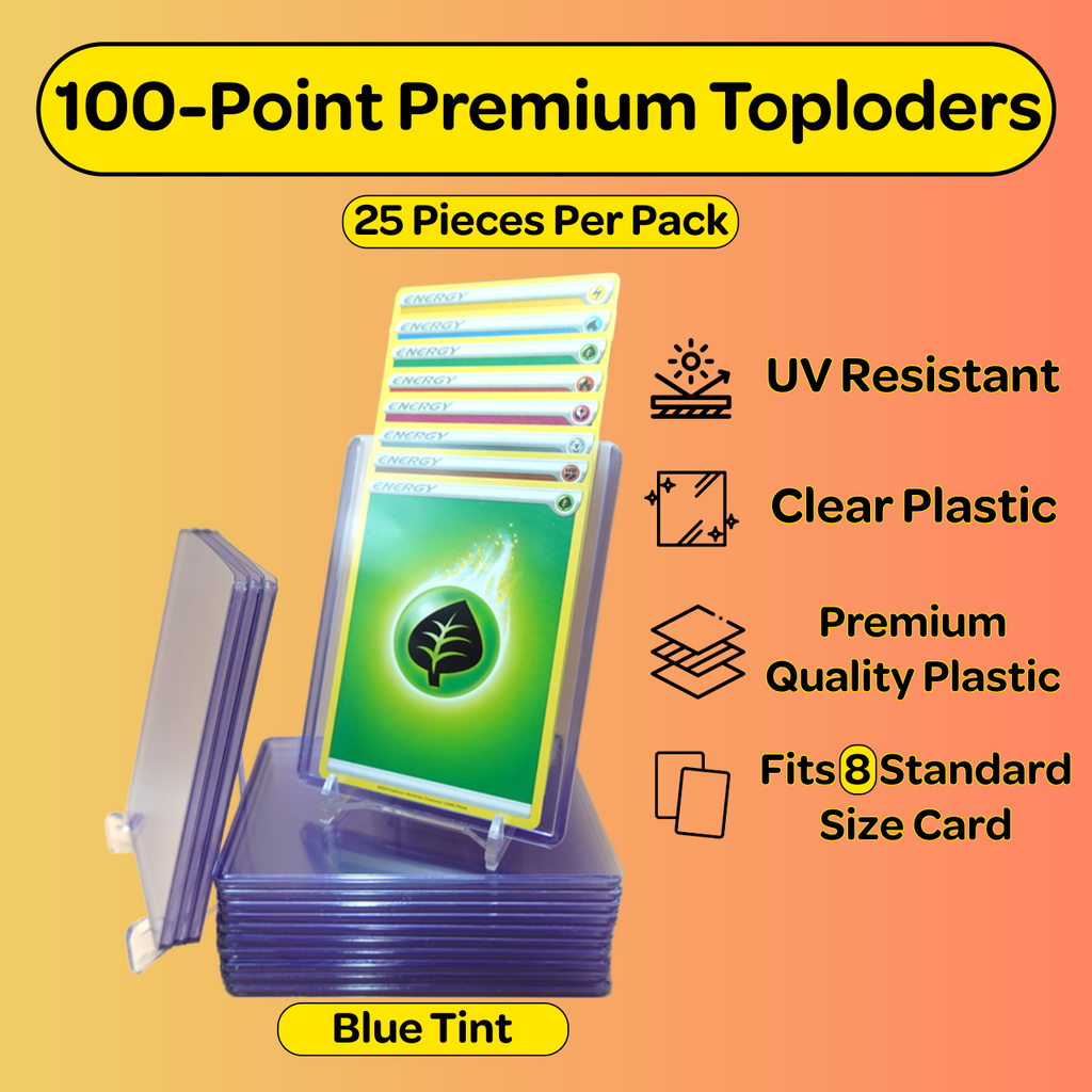 100PT Premium Toploaders (Blue Tint)