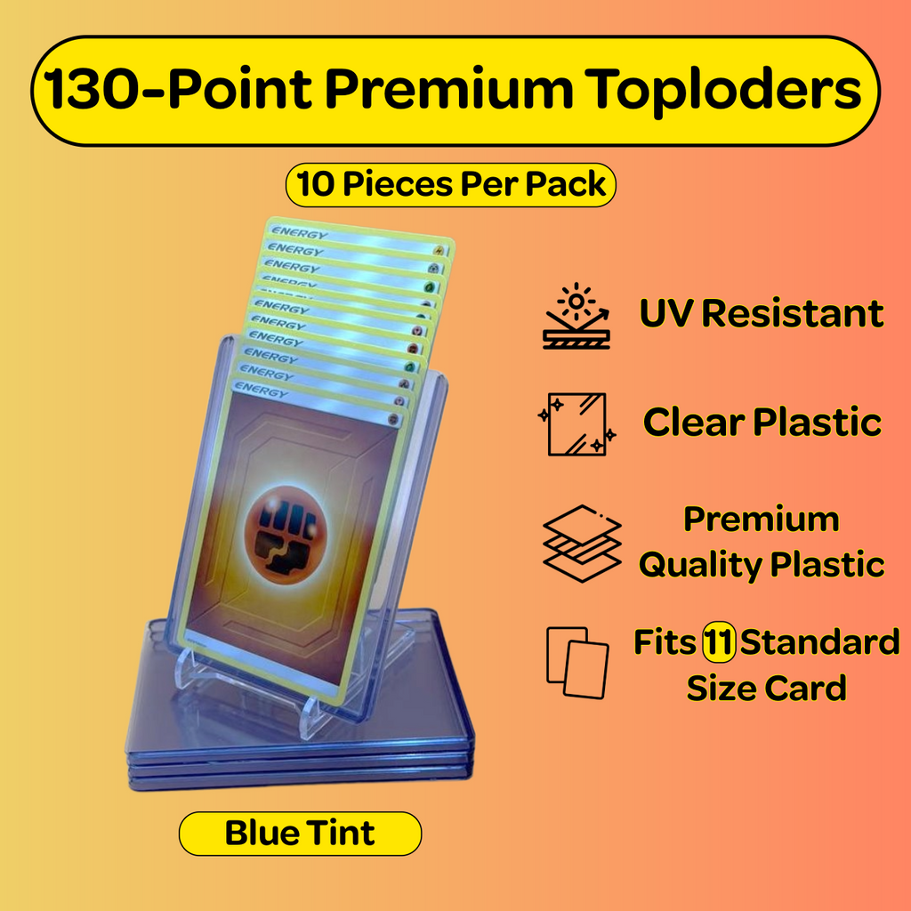130PT Premium Toploaders (Blue Tint)