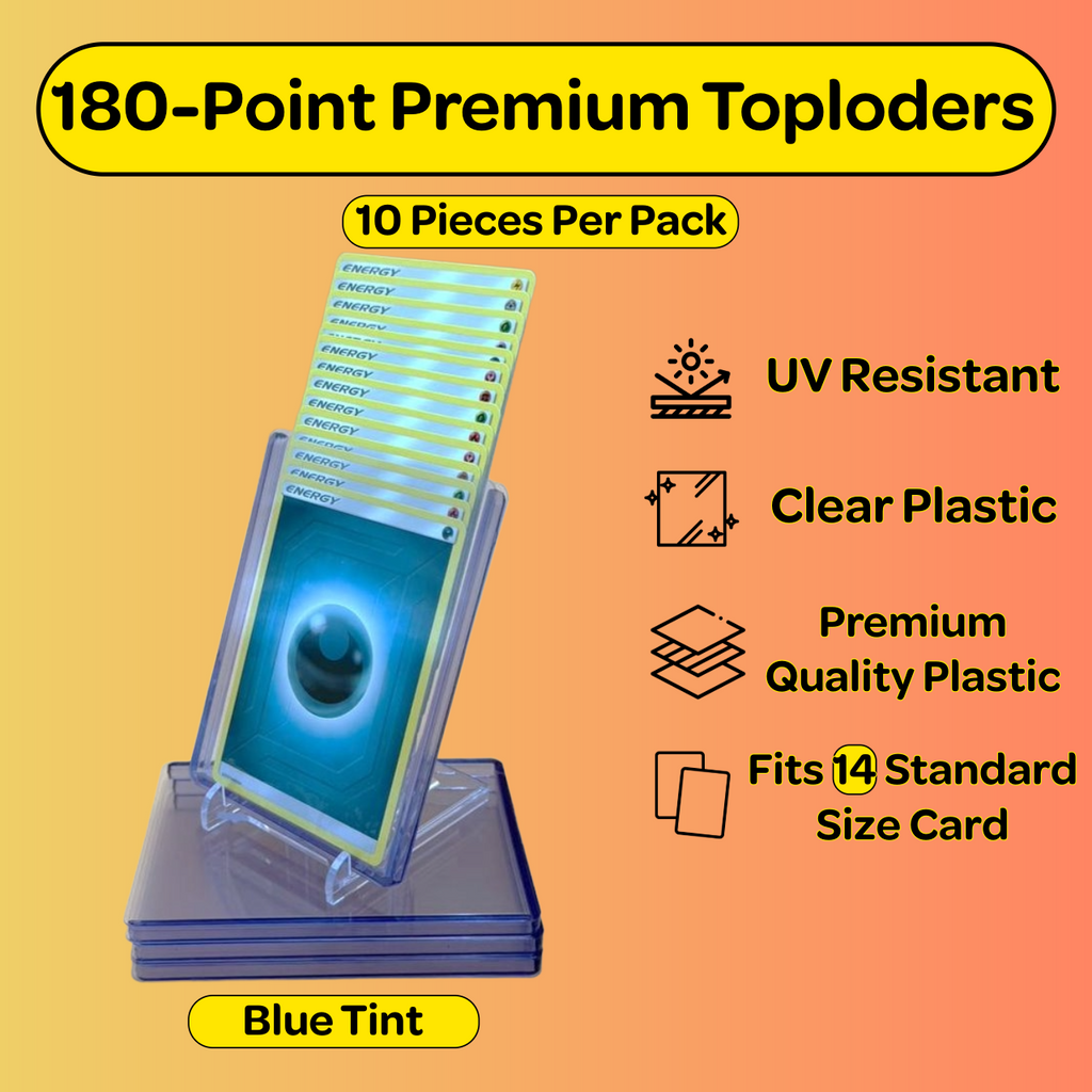 180PT Premium Toploaders (Blue Tint)