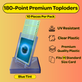 180PT Premium Toploaders (Blue Tint)