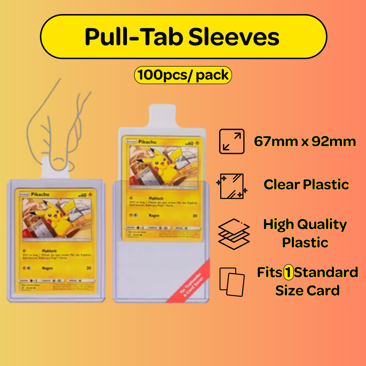 Pull Tab Sleeves – Cardboard N Plastics