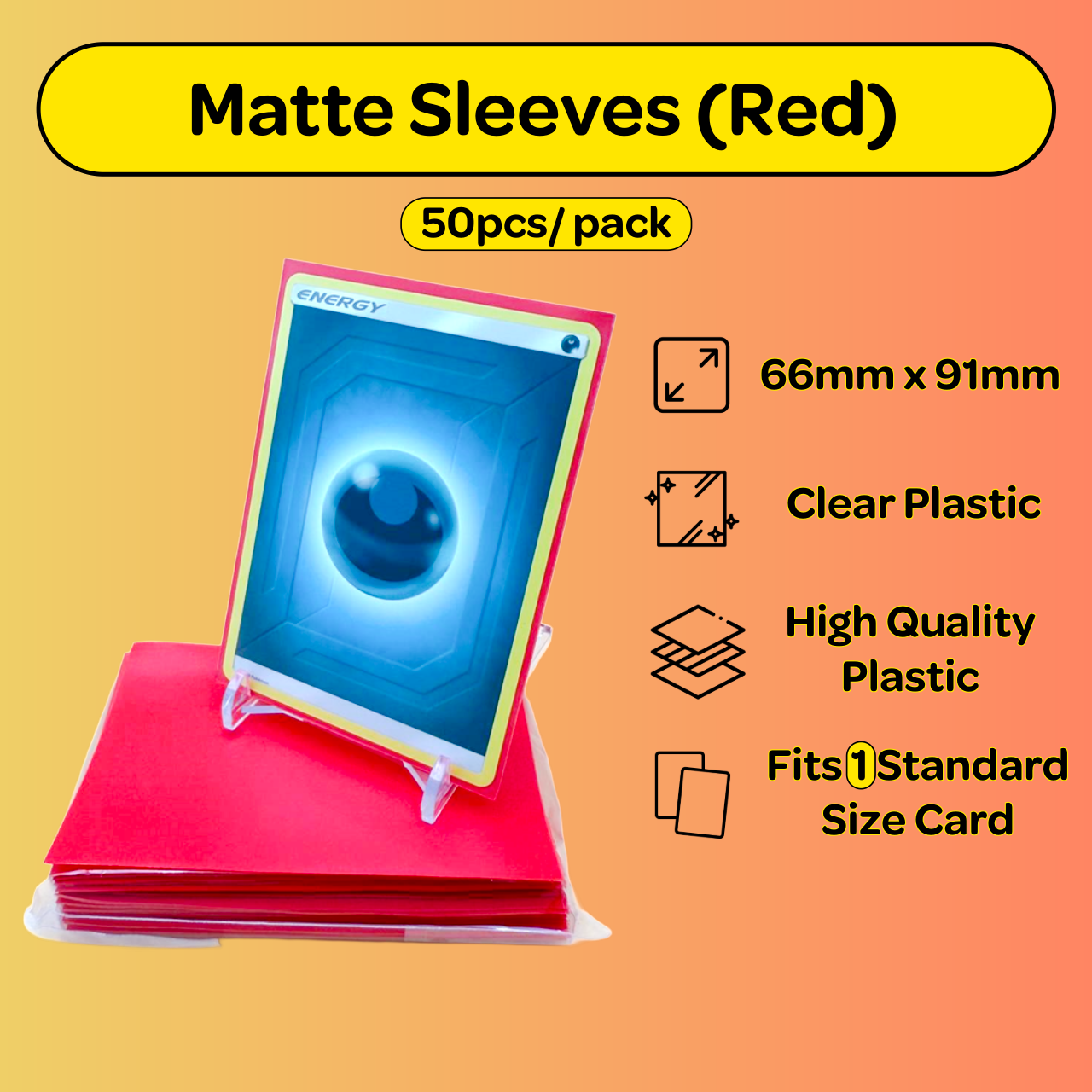 Matte Sleeves (Red)