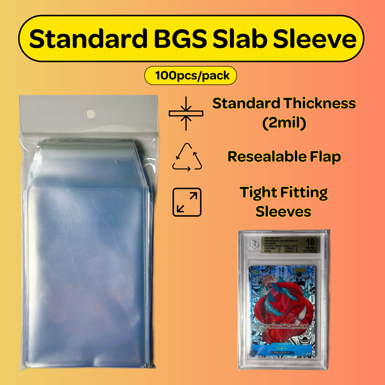 Standard Sleeves for BGS Slabs