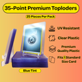 35PT Premium Toploaders (Blue Tint)