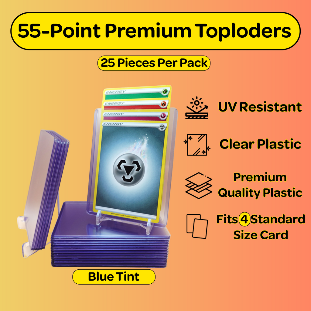 55PT Premium Toploaders (Blue Tint)