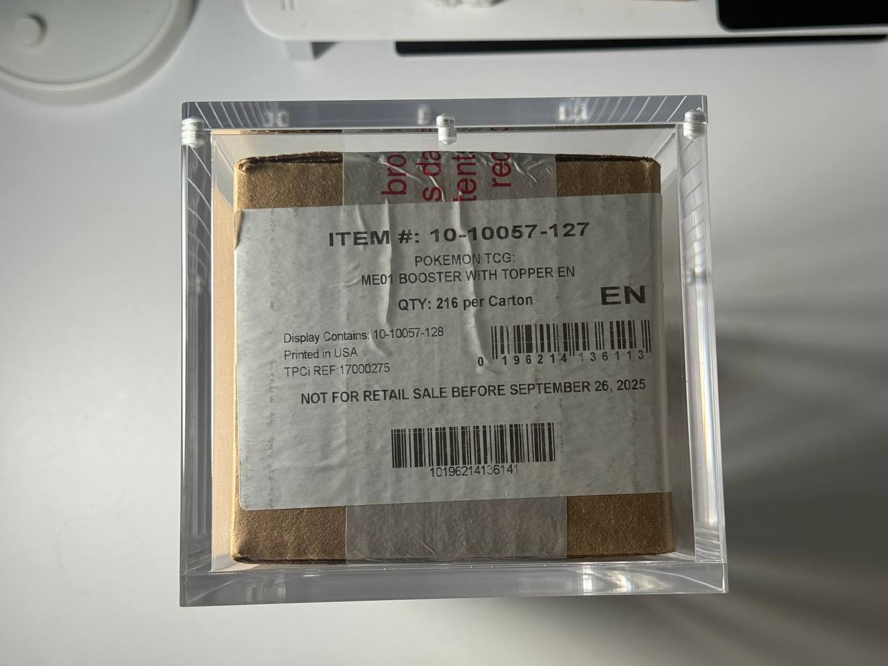 [Thick Version] Acrylic for Pokémon Booster Box Sealed Case