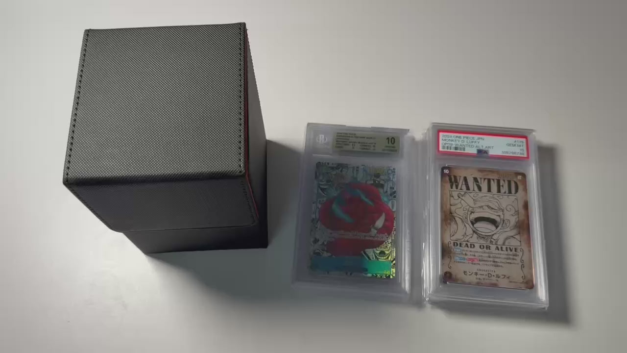 15CT PU Graded Card Deckbox (Top-Load) (Red)